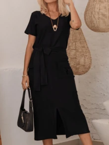 Women Two-Piece Outfits - 黑色 - 查看 2