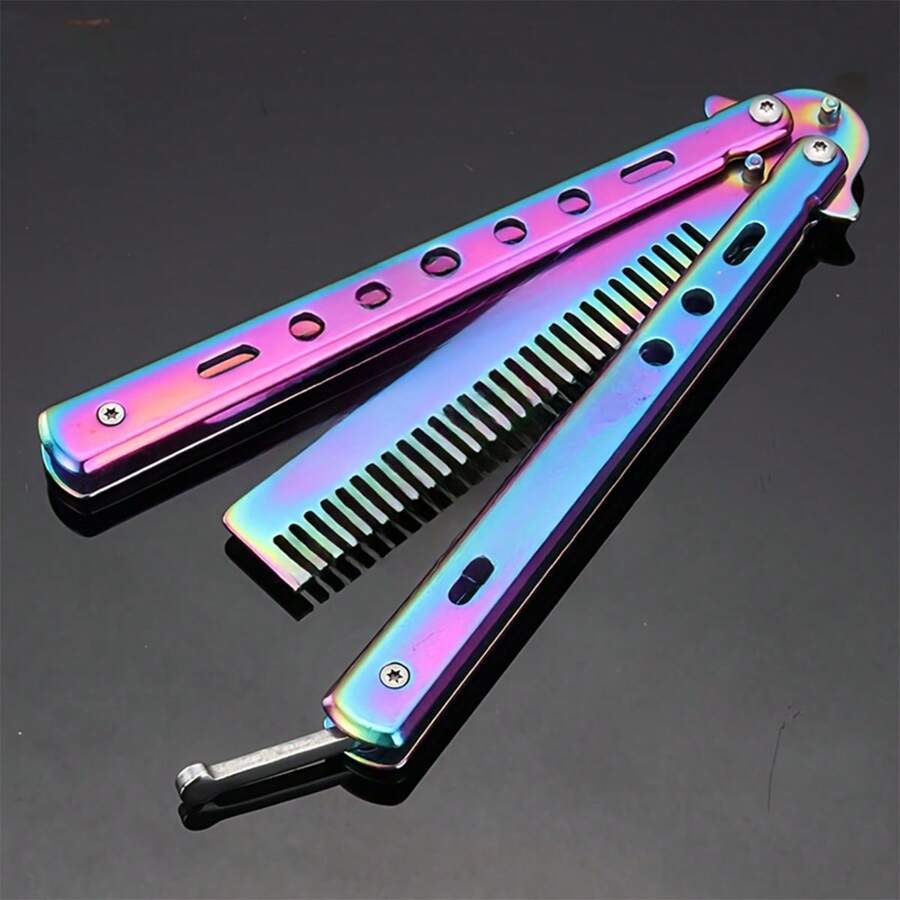Professional Butterfly Knife Shaped Hair Styling Comb, Fine Tooth