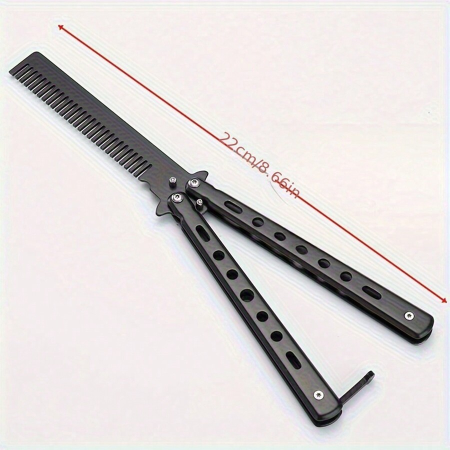 Professional Butterfly Knife Shaped Hair Styling Comb, Fine Tooth