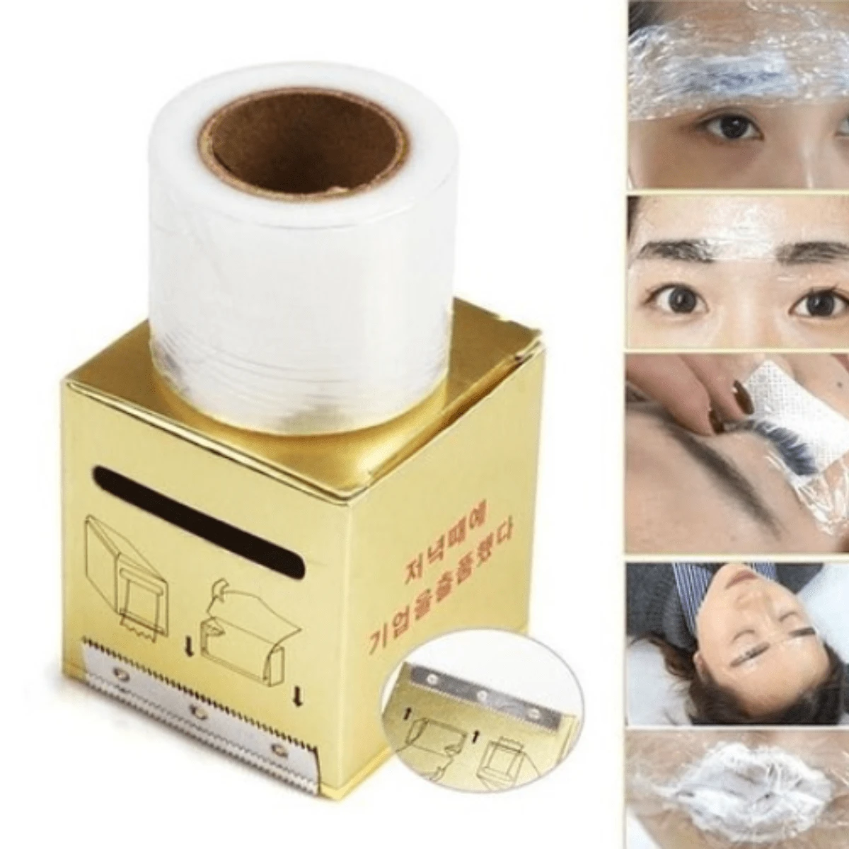 Rollo Papel Osmotico Micropigmentacion Microblading Plastico Utensilios Para Cejas Pestañas GUANGTIAN CHEN  SHOP - Dorado - Ver 1