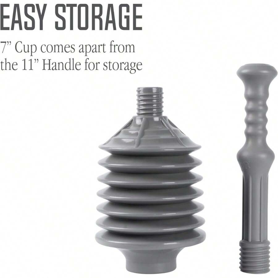 Professional Bellows Accordion Toilet Plunger, High Pressure Thrust