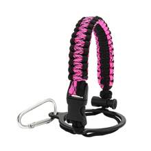 1pc Outdoor Parachute Cord Handmade Braided Cup Handle, Cup Sleeve, Durable Water Bottle Carrier For Outdoor Activities - Supports Up To 64oz