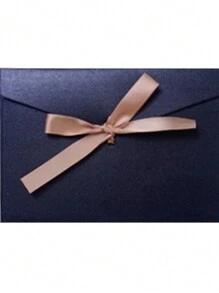 10 peças Envelope de Papel Especial Criativo e Colorido com Laço Grosso Grande e Brilho de Pérola