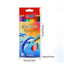 1PC 12/18/24/36 Bút chì màu Bút chì nghệ thuật Bút chì màu Bút học văn phòng Cọ dầu Giáng sinh - Nhiều màu - Xem 6