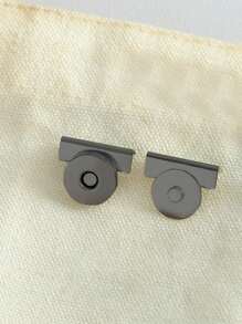 2/4Pcs Black Magnetic Clasp, Iron Clip, Bag Mouth Edge Clip, Handbag Button, Clasp Bag, Purse Making Accessories, Magnetic Purse Closure Fasteners - Black - View 3