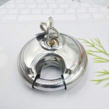 1个圆形仓库门链锁，全铜芯，规格70mm