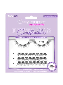 PESTAÑAS POSTIZAS CONSTRUIBLES | 03 SKY - BY APPLE - Multicolor - Ver 1