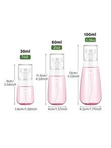 噴霧瓶小型30ML/60ML/100ML空迷你旅行大小噴霧瓶，適用於精油旅行容器，化妝品，迷你塑料噴霧瓶，可用於髮漆，化妝水，香水，可加注 - 彩色 - 查看 12