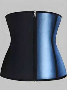 2Pcs Adjustable Waist Trainer Corset For Women - 3-Row Hook Tummy Control, Sweat Belt Body Shaper For Weight Loss And Workout