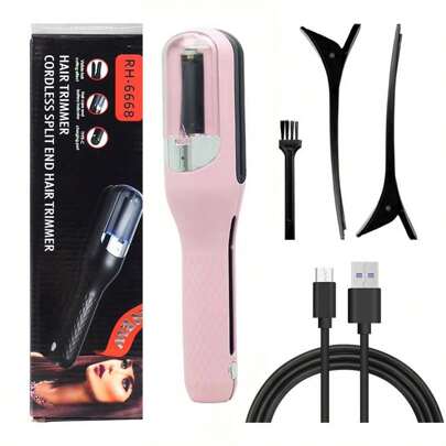 Automatic Hair Split End Remover Trimmer, Suitable For Dry, Split, Damaged And Brittle Split Ends, Unisex Hair Beauty Tool, Portable USB Hair Clipper, Electric Hair Grooming Device, Great Gift For Women
