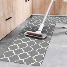 1 Hình Học In Chống Trơn Trượt Thấm Nước Dày Sàn Thảm Cho Nhà Bếp Trang Trí, Trong Nhà Lối Vào Thảm - Nhiều màu - Xem 5