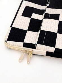 1 件韩国格子 Ipad 内包 13 英寸 14 英寸笔记本电脑单肩斜挎笔记本电脑包