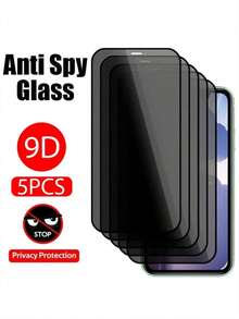 5 Cái Full Cover Bảo Vệ Sự Riêng Tư Bảo Vệ Màn Hình Bảo Vệ Tương Thích Với Iphone 11 12 13 PRO MAX Kính Bảo Mật Tương Thích Với Iphone 14 Pro 15 Pro Max Kính Cường Lực Tương Thích Với Iphone 14 Plus 15 Plus Kính Phim Bảo Mật - màu đen - Xem 2