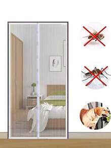 1pc Magnetic Screen Door, Mesh Curtain, Self-Sealing Thickened Hands-Free Partition, Blocks Insects And Flies, Enjoy Fresh Air, Pet Friendly Curtain, Suitable For Summer Kitchen, Living Room And Bedroom - Multicolor - View 5