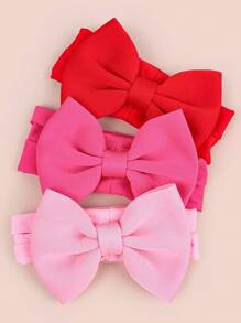 3pcs/Set Soft 5-Inch Nylon Wide Elastic Baby Hair Clips, Suitable For Daily Wear, Photography And Outdoor Use - Headband - View 2