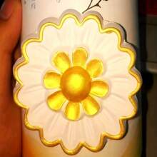 每瓶20ml 金屬閃光金色顆粒珍珠粉末閃粉金屬染料，適用於環氧樹脂、史萊姆、蠟燭、木製家具油漆DIY手工藝品 - 金色 - 查看 6