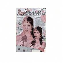 1pc  Singer Melanie Martinez Poster Self-Adhesive Art Poster Retro Canvas Painting Room Bar Cafe Vintage Decorative Frameless - Multicolor - View 36