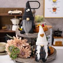 1pc Coffee Gnome Plush Faceless Doll Halloween Gnomes Ornament For Farmhouse Festival Plush Doll Christmas Decorations For Home - Multicolor - View 10