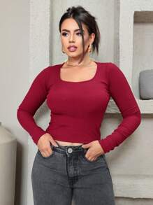 Women Tops - Màu Đỏ Sâu - Xem 1