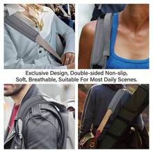 UOZL Anti-Slip Shoulder Pad For Shoulder Bag, Universal Thickened Crossbody Bag Shoulder Pad, Outdoor Camping Hiking Backpack, Fishing Bag, Golf Bag, Car Belt Accessories - Multicolor - View 9