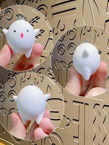 Anime Dễ Thương Walawala Móc Khóa Túi Bảo Quản Mặt Dây Nhỏ Phụ Kiện Nhồi Bông Hoạt Hình Búp Bê Quà Tặng Sinh Nhật Móc Khóa Phụ Kiện - trắng - Xem 8