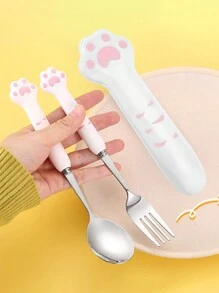 3 件套卡通爪子细节餐具套装、厨房、圣诞礼物 - 彩色 - 查看 14