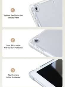 Y2k 大理石保护壳适用于 iPad 新款 iPad Air4/5 10.9 英寸，兼容华为 Metepad 11/Tab/小米 5 保护套，带笔架，支持自动睡眠/唤醒盖 - 彩色 - 查看 7