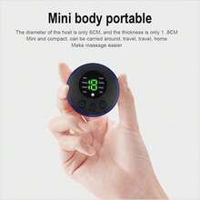 4X Portable Mini Electric Neck Massager Cervical Massage Stimulator Stickers - Multicolor - View 4