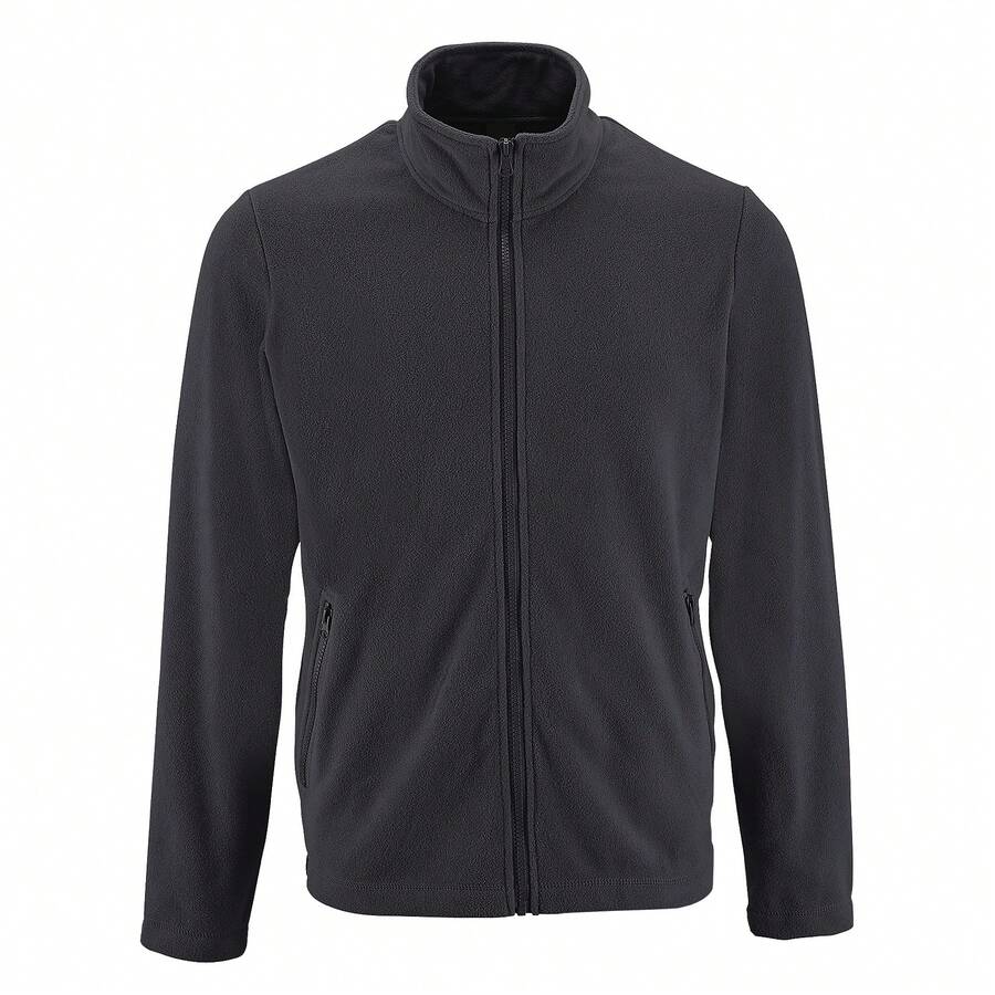 SOLS Mens Norman Fleece Jacket (N/A) - Dark Grey - View 1
