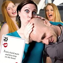 52 hojas/caja de juegos de bebidas y desafíos para despedida de soltera, noches de chicas de soltera, despedidas de novia, juego interactivo, juego de fiesta, juego de vacaciones, accesorio de vacaciones, suministro de fiesta de cumpleaños - Rosa Roja - Ver 6