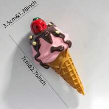 Imanes de nevera en modelo 3D de alimentos con diseño de bolsa de pan de dibujos animados, etiqueta magnética de nevera de mensaje de regalos de sostenedor de foto de la cocina