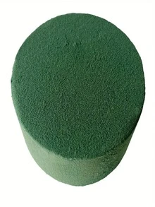 1 pieza/4 piezas Cuadrada/Círculo.Lodo de flor redonda de espuma de flores de espuma verde, conjunto de arreglo floral de flores de espuma húmeda para plantas suculentas, ramos, hogares, bodas, fiestas, hoteles y floristerías. Regalos de Navidad y San Valentín de DIY de flores frescas y artificiales, planta artificial para decoración de espuma de tienda de arreglos florales - barro de flores - Ver 4