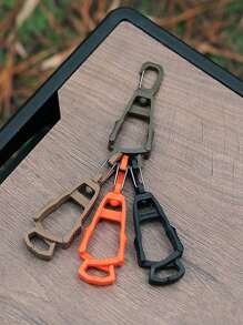 1 pieza Nuevo diseño de pinza ligera para guantes de plástico, pinza conveniente y rápida para colgar guantes para evitar pérdidas, puede ser usado como llavero o pasador de cinturón - Naranja - Ver 1