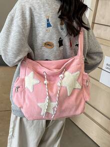 Toth High-Capacity Design College Student Crossbody Bag, Unique Original Backpack - Pink - View 10