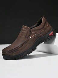 Salkin Luxury Designer Handmade Moccasin Loafers For Men, Casual Leather Shoes, Non-Slip Breathable Driving Shoes, Suitable For Outdoor Walking In Spring, Summer, Autumn,Small Sized - Please Order One Size Up