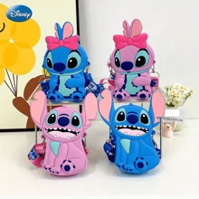 MIN ISO No use 11 estilos lindos de bolsos bandolera de silicona con diseño de Stitch, monedero de dibujos animados lindos de 5.7 pulgadas, bolso de hombro de moda informal, diseño de dibujos animados llamativo - Escuela, hogar y oficina - Estilo coleccionable - Multicolor - Ver 3