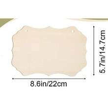 1pc Unfinished Wooden Craft Blank Tag DIY Wooden Rectangle For Painting & Writing Wedding Signboard - DIY Graffiti Plaque - View 14