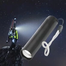 High-Power LED Flashlight, Portable Outdoor And Household USB Rechargeable Emergency Self-Defense Mini Flashlight For Camping And Hiking, 1pc - Black - View 2