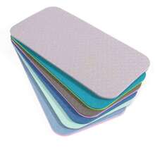 1pc Yoga Mat Rectangle Shape Pad For Elbow Support, Portable TPE Sport Mat With Knee Pad, 34*17*0.6cm - Blue - View 4