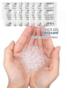 50 Packs Silica Gel Desiccant Moisture Absorbing Beads For Clothing, Shoes, Bags, Wardrobe, Electronics, Dehumidifier - White - View 1