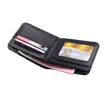 Bat Skull Printed Short Wallet, Vintage Skeleton Patterned Zippered Coin Purse For Men And Women - Multicolor - View 4