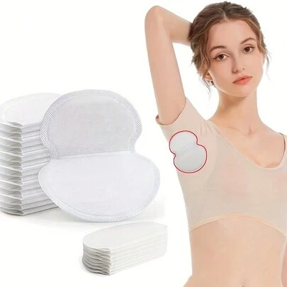 50pcs/10pcs/20pcs Underarm Sweat Absorbing Pads, Armpit Perspiration Patch, Thin Invisible Sweat Proof Pad