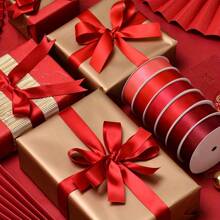 1 Rollo de elegante cinta de satén, cinta de seda de colores para manualidades DIY, hacer lazos, decoración de boda, envolver regalos y decoración de fiestas - Disponible en múltiples colores, 25 yardas / 100 yardas