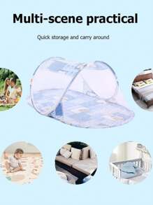 Cuna plegable portátil para bebe - Multicolor - Ver 2