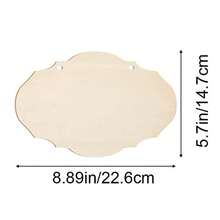 1pc Unfinished Wooden Craft Blank Tag DIY Wooden Rectangle For Painting & Writing Wedding Signboard - DIY Graffiti Plaque - View 9