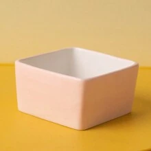 陶瓷倉鼠食用碗，鸚鵡甜甜圈糖果色餵食盤 - 彩色 - 查看 16