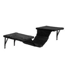 Cat Tree Wall Mounted Furniture DIY Set Climbing Shelves For Kitty Play & Relaxing - Includs Scratching Board, Connect Bridge, House And Scratching Posts - 黑色 - 查看 5