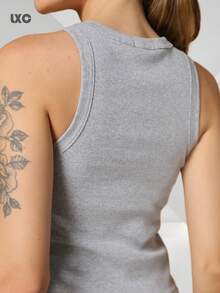 Women Tank Tops & Camis - 灰色 - 查看 7