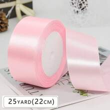 1 Rollo de elegante cinta de satén, cinta de seda de colores para manualidades DIY, hacer lazos, decoración de boda, envolver regalos y decoración de fiestas - Disponible en múltiples colores, 25 yardas / 100 yardas
