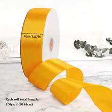1 Rollo de elegante cinta de satén, cinta de seda de colores para manualidades DIY, hacer lazos, decoración de boda, envolver regalos y decoración de fiestas - Disponible en múltiples colores, 25 yardas / 100 yardas